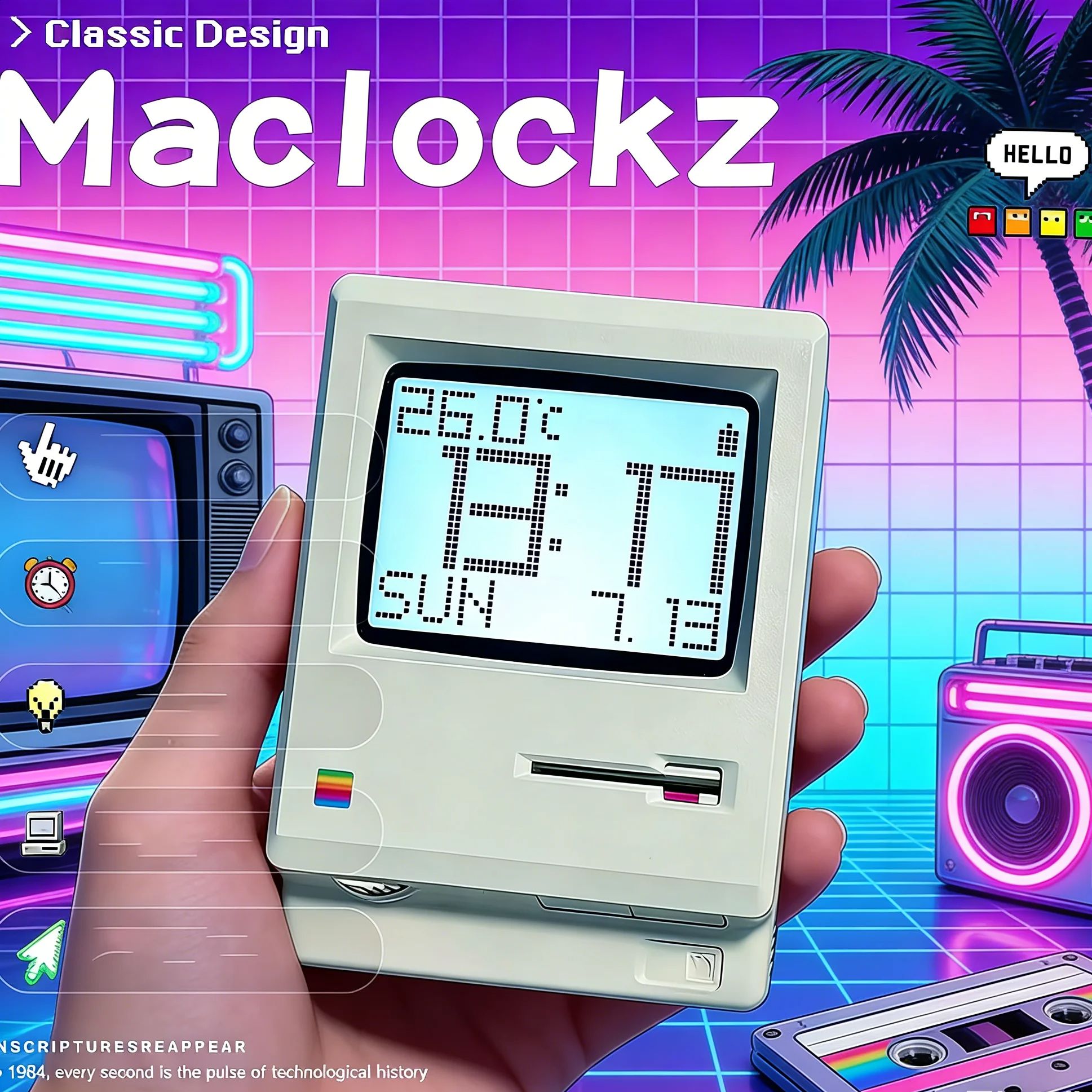 Retro Nostalgic Maclock Alarm  - Office Tech Gifts review and price