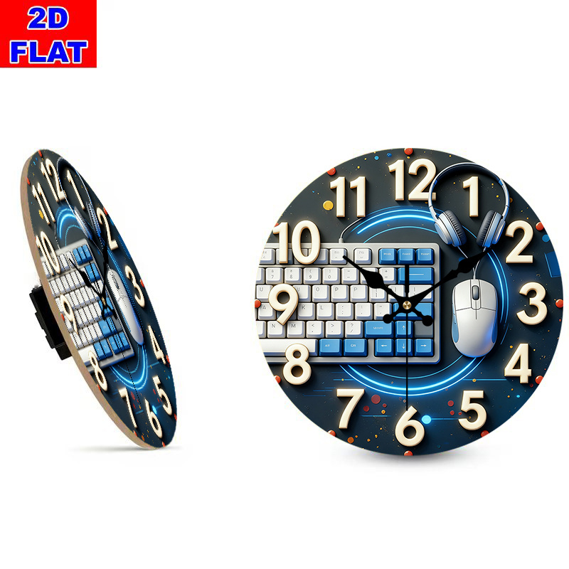 2D Flat, 1pc, Tech-Style Woode - Office Tech Room review and price
