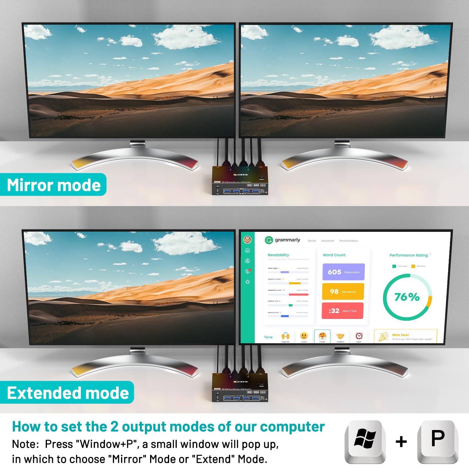 4K@144Hz KVM Switch 2 Monitors - Kvm Switch Dual Monitor review and price