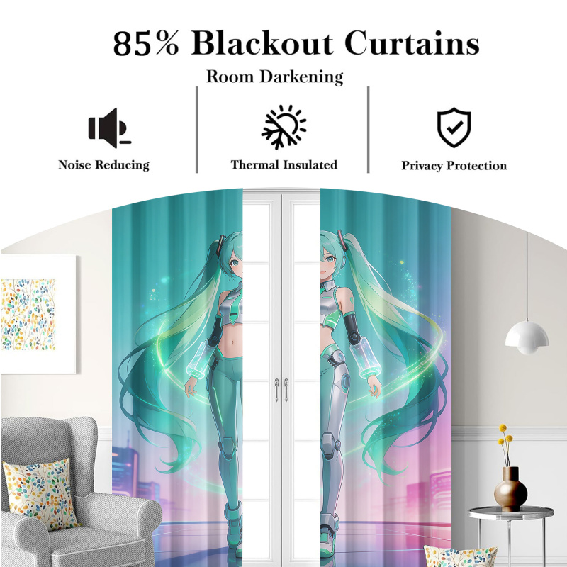 2Pcs Hatsune Miku Futuristic T - Office Tech Room review and price