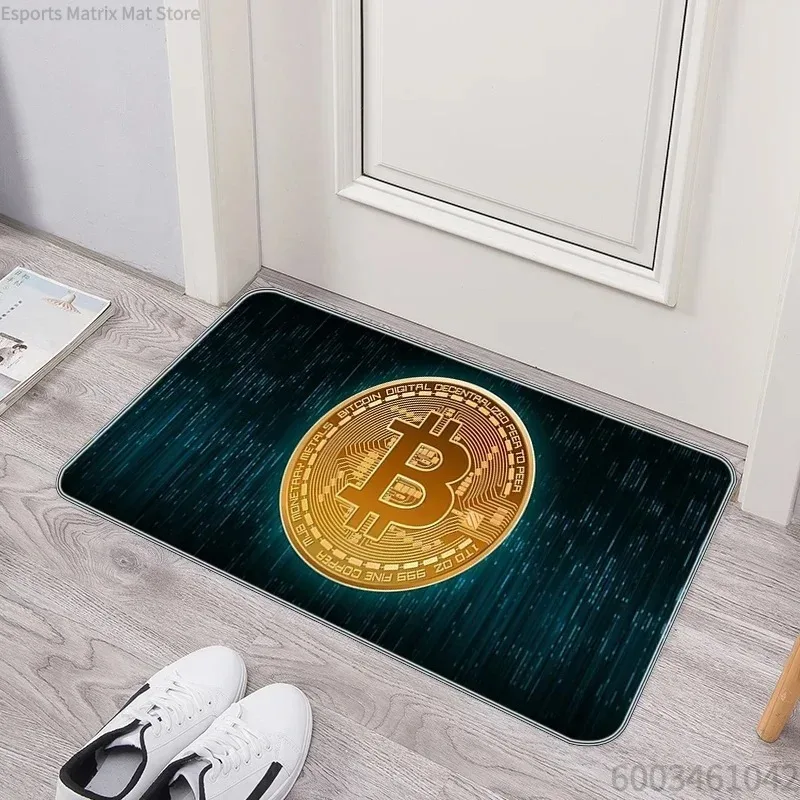 Crypto Currency Door Mat Bitco - Office Tech Room review and price