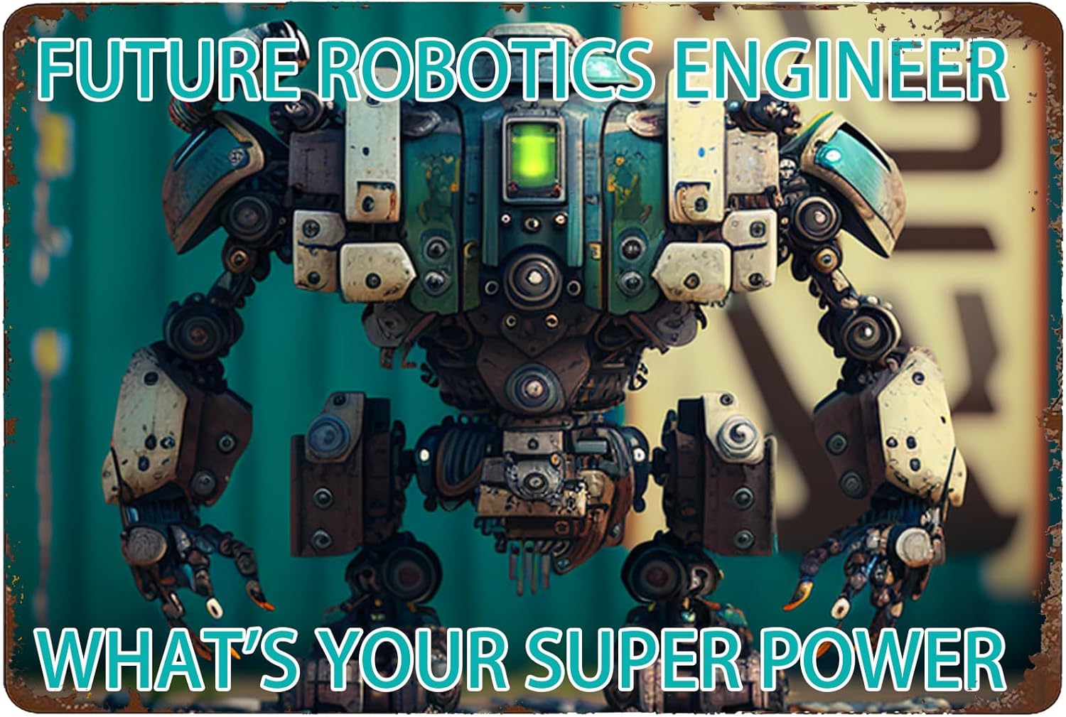 Robotics Engineer Metal Sign   - Office Tech Gifts review and price