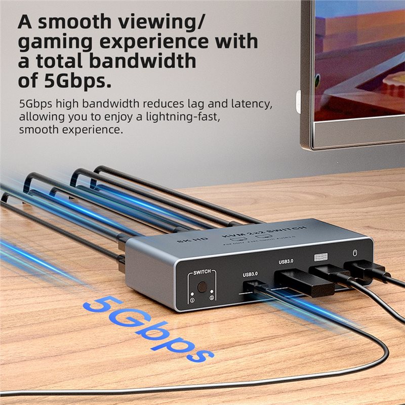 ABMF-8K -Compatible KVM 2X2 Sw - Kvm Switch Dual Monitor review and price